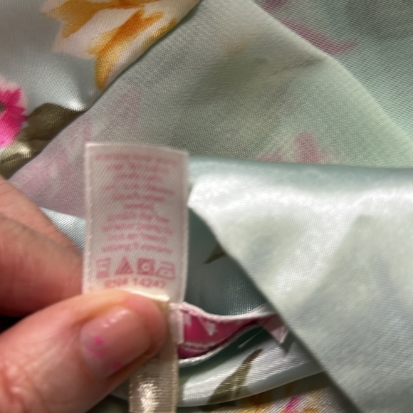 Oscar De La Renta Pink Label Floral Silky Robe - Picture 6 of 6